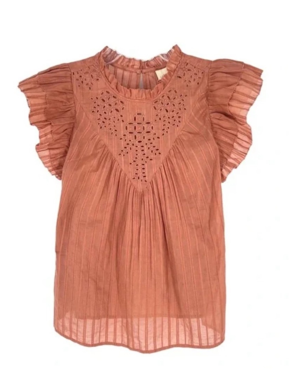Universal Thread Eyelet Peasant Boho Top M